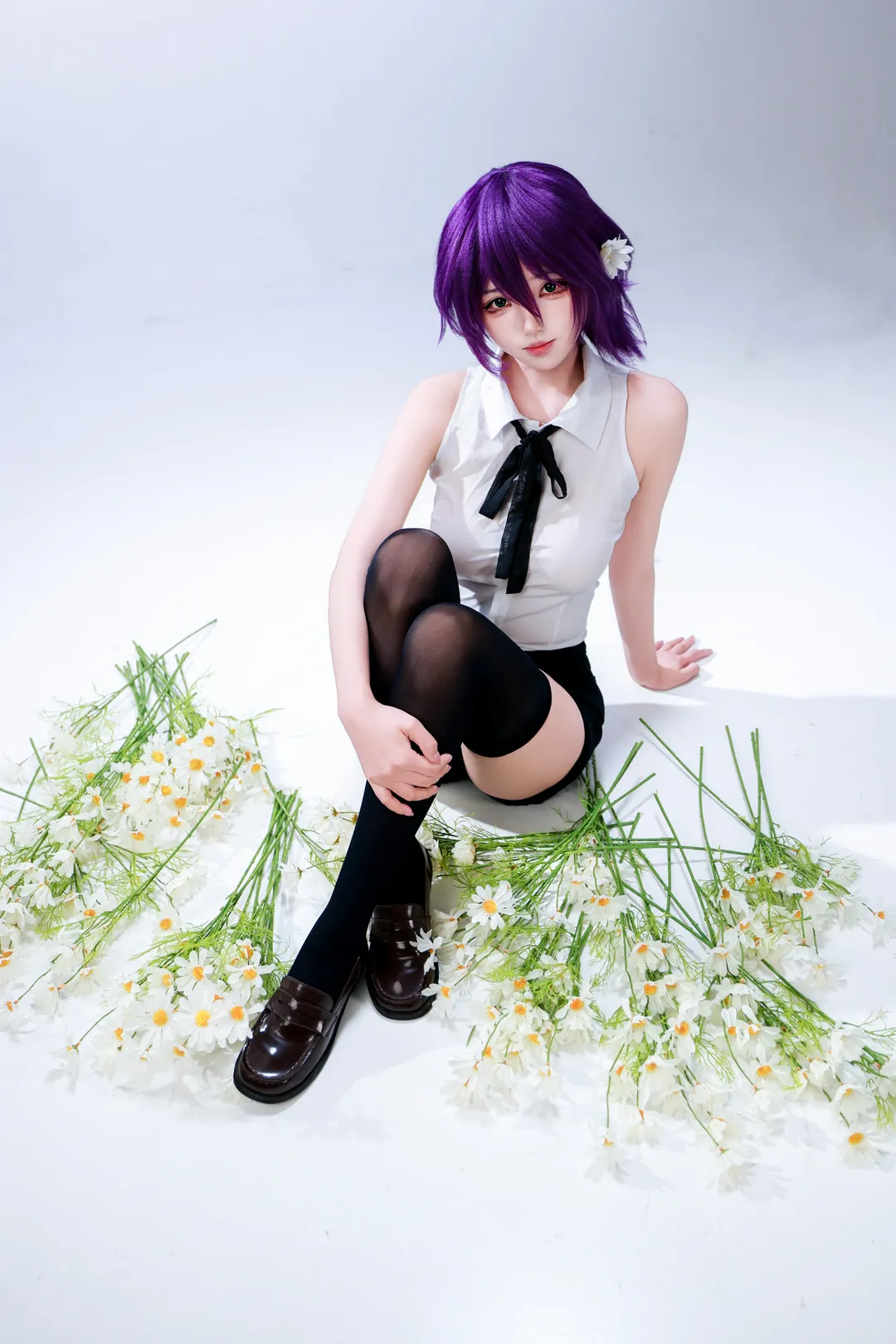 【蕾塞cos】电锯人白棚雏菊写真 - 第 5 张