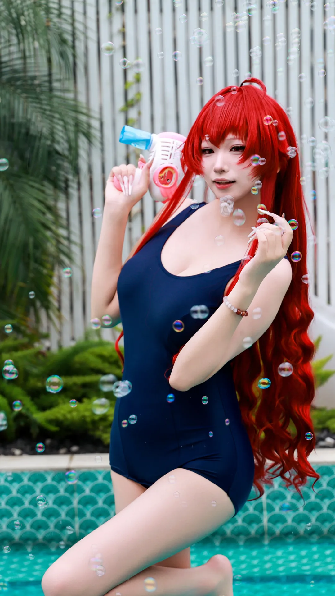 【艾莉丝cos】无职转生，泳池边的红色精灵 - 第 6 张