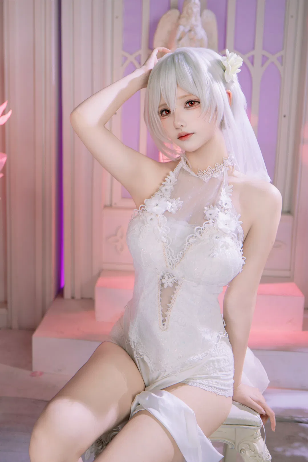 【天狼星cos】碧蓝航线纯白誓约花嫁，定格浪漫瞬间 - 第 6 张
