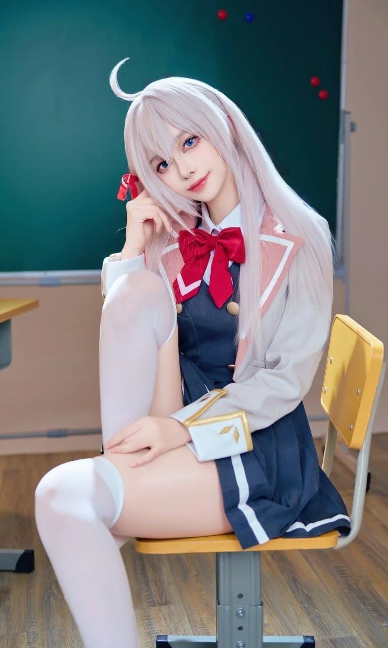 【艾莉同学cos】下课后的松弛时刻，顺便学两句俄语 - 第 4 张