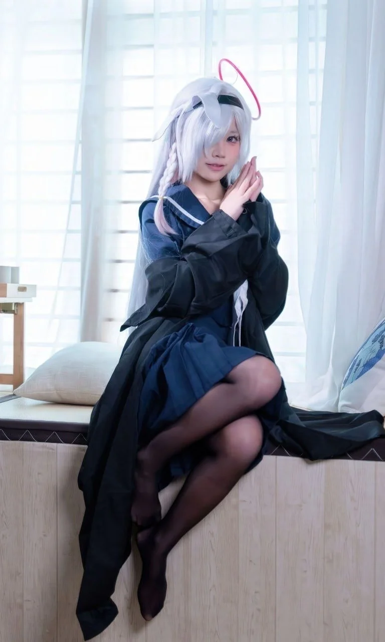 【少女cos】蔚蓝档案之窗边静待 - 第 1 张