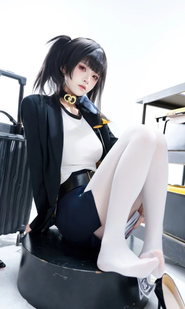 【索拉cos】NIKKE胜利女神里的双马尾黑西装富婆 - 第 4 张