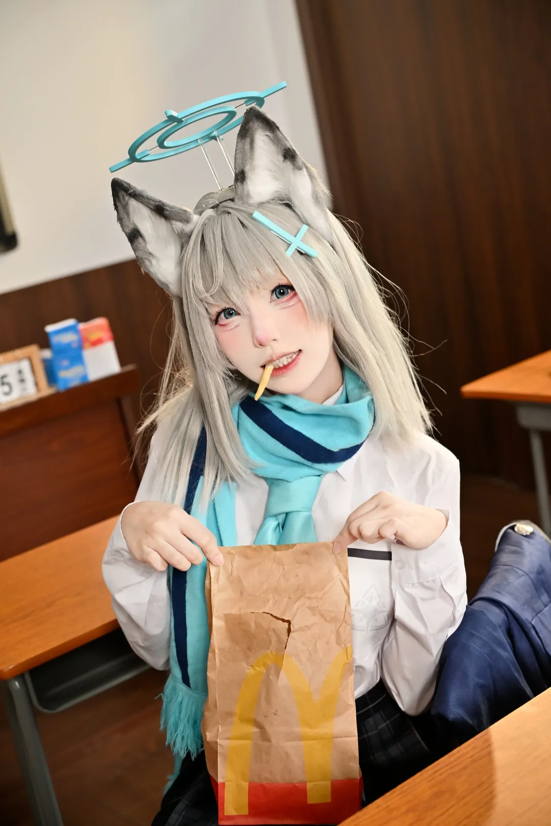 【砂狼白子cos】蔚藍檔案課堂日常