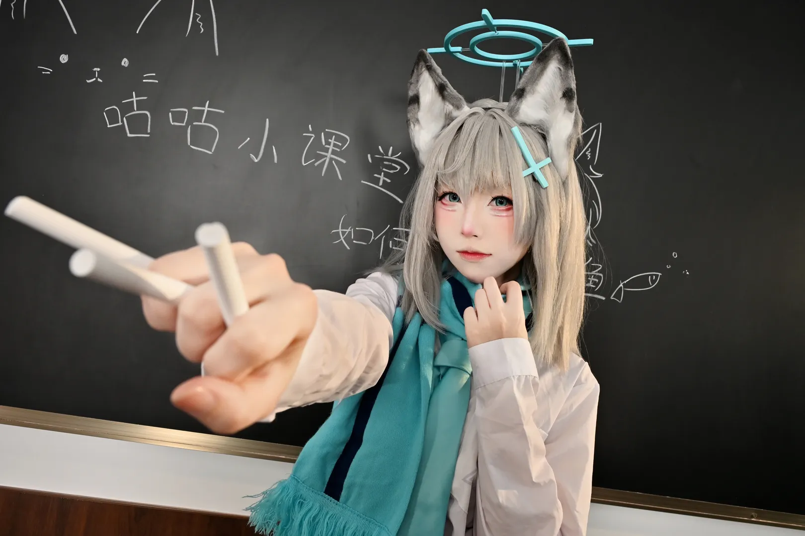 【砂狼白子cos】蔚蓝档案 咕咕小课堂开课啦 - 第 1 张