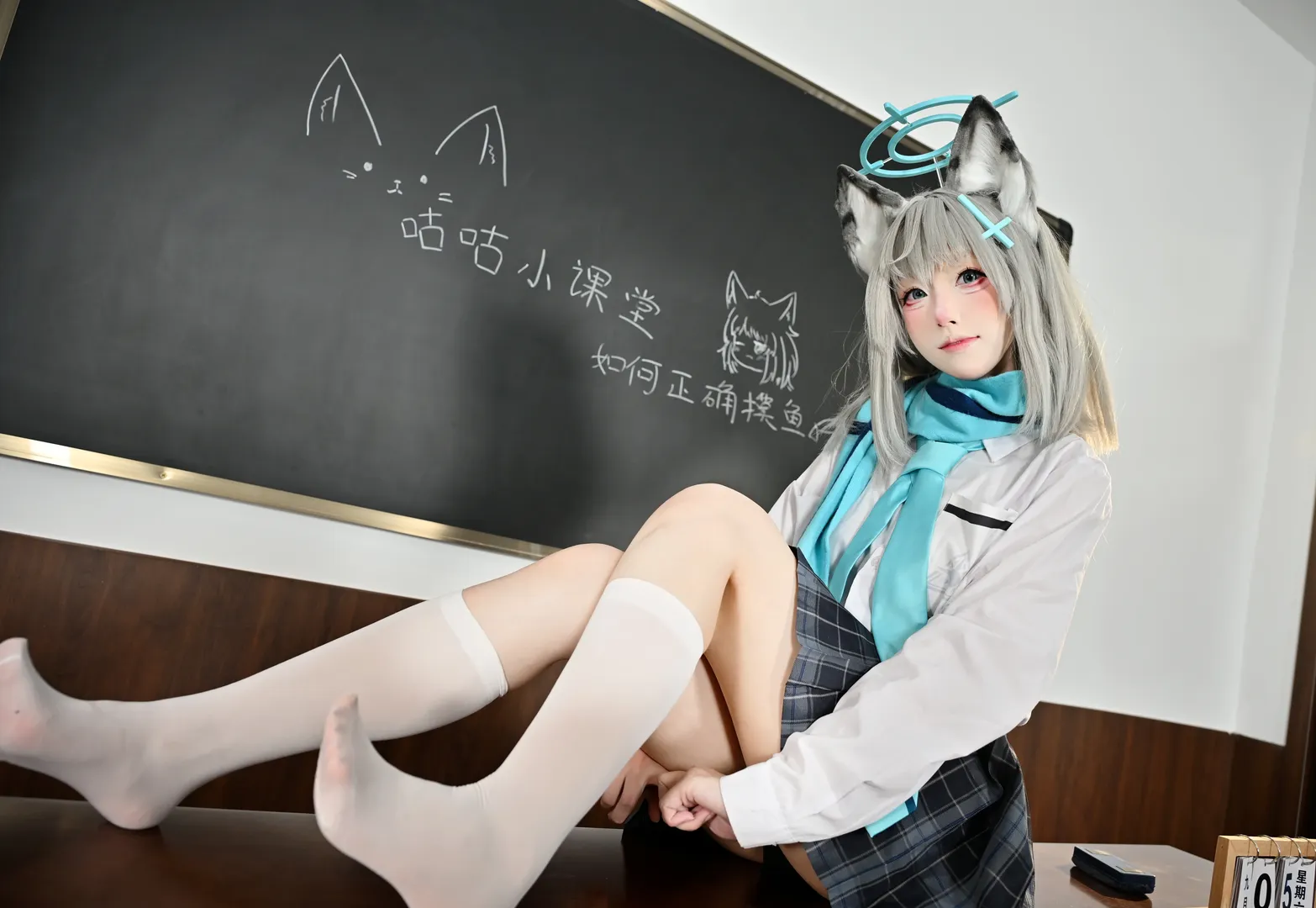【砂狼白子cos】蔚蓝档案 咕咕小课堂开课啦 - 第 2 张