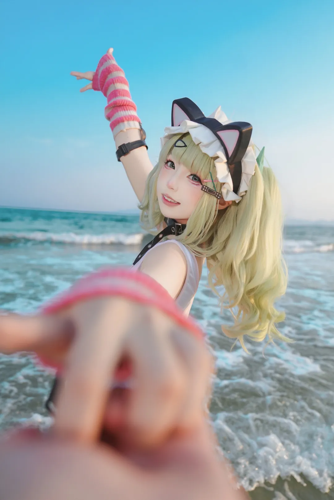 【千夏cos】妄想天使海边拍摄 - 第 1 张