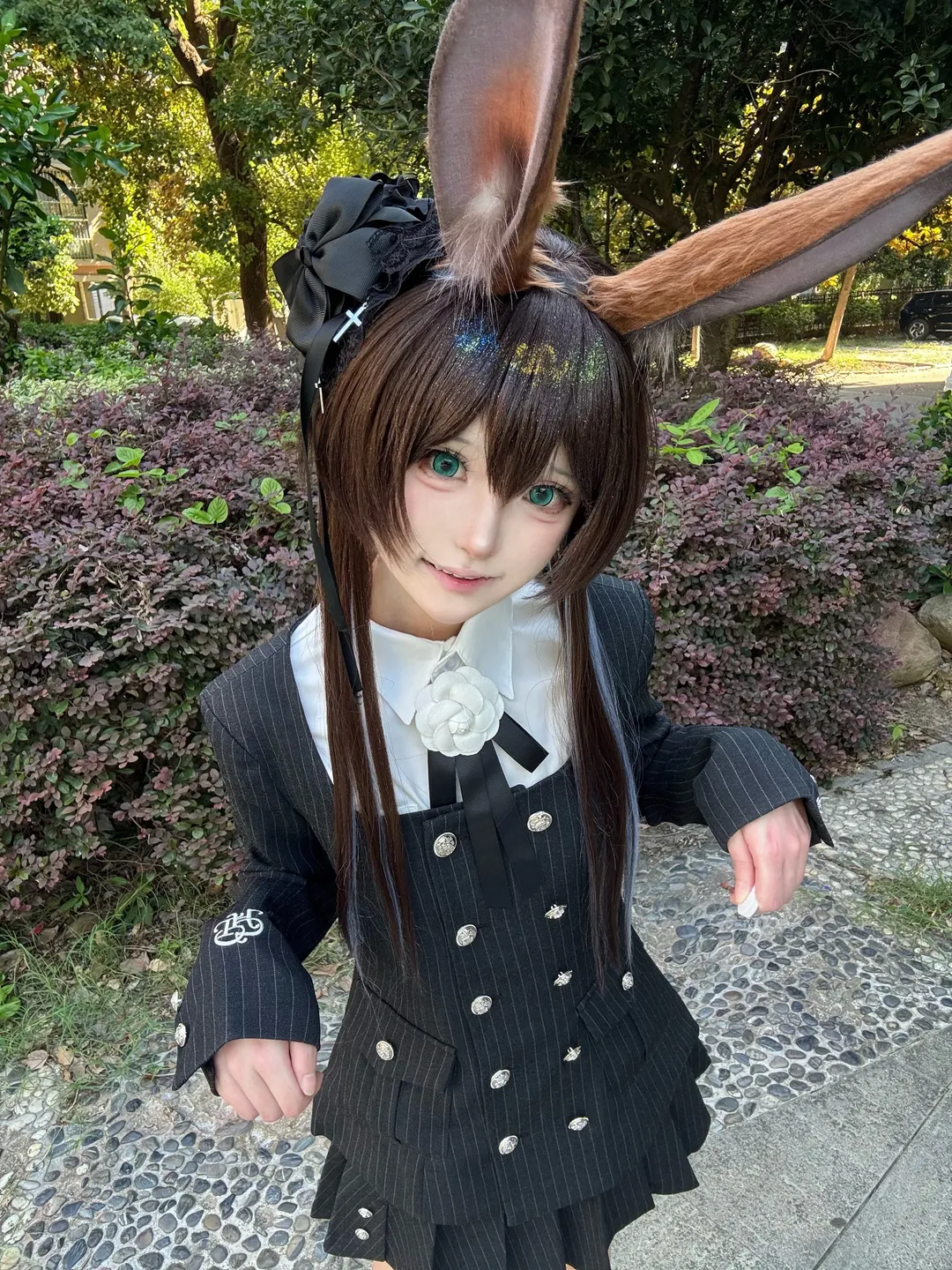 【阿米娅cos】明日方舟，这套JK制服兔真的超喜欢 - 第 2 张