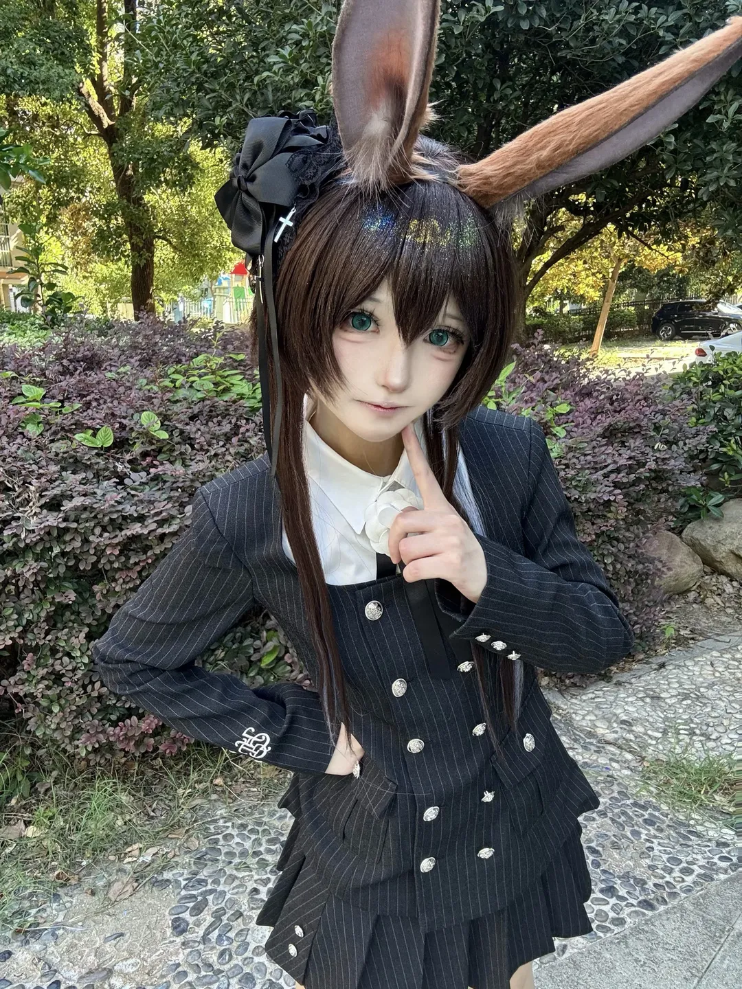 【阿米娅cos】明日方舟，这套JK制服兔真的超喜欢 - 第 3 张