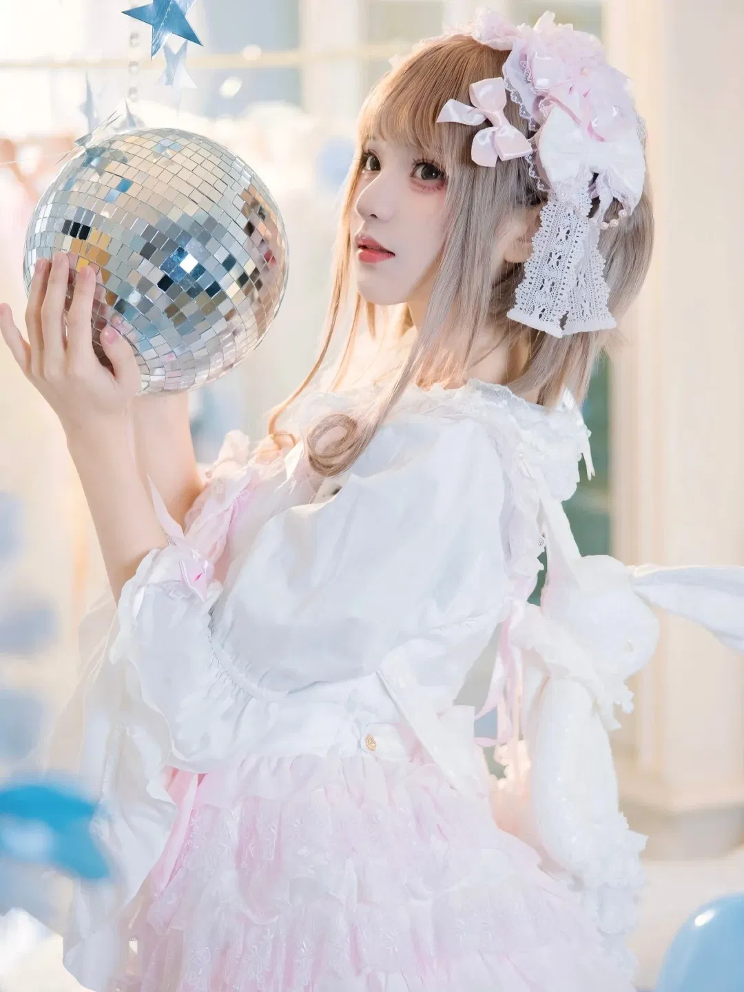 粉白Lolita穿搭，今天是软萌棉花糖小兔 - 第 6 张