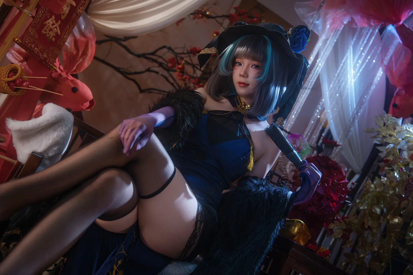 【殷紫萍cos】夏日限定清凉国风装扮 - 第 7 张