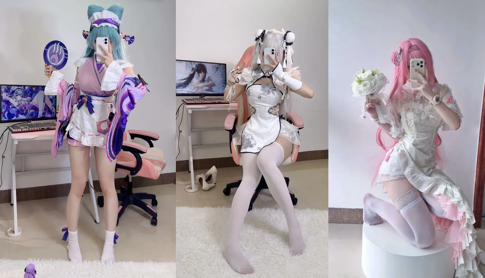 【梦见月瑞希cos】黑蜻蜓漫展全勤，殷紫萍与桃乐丝特种兵一日游 - 第 1 张