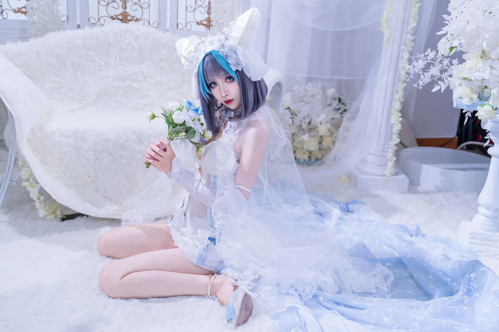 【柴郡cos】碧蓝航线柴郡誓约花嫁的纯白梦境 - 第 2 张