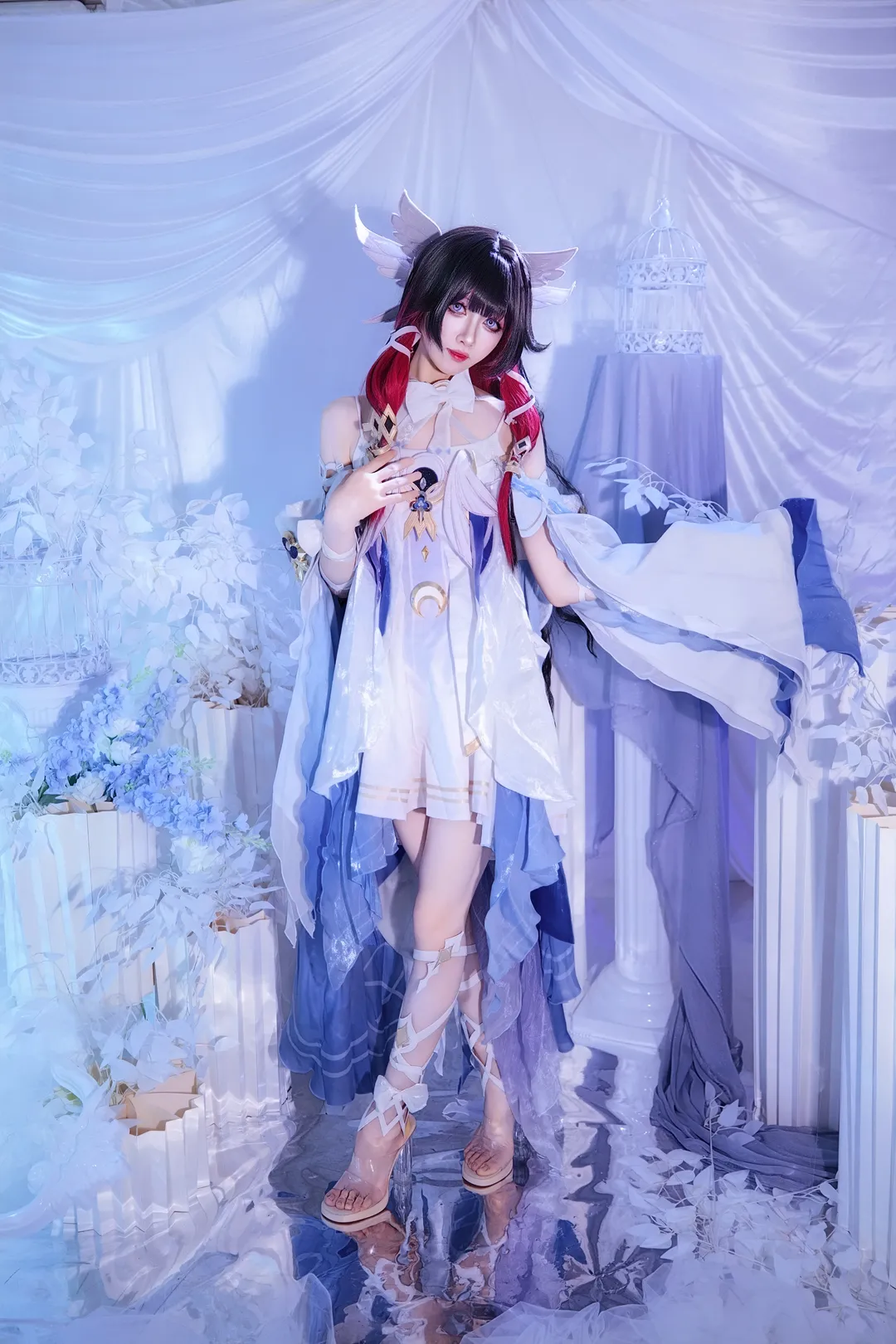【哥倫比婭cos】原神少女的藍白秘境 - 第 5 張