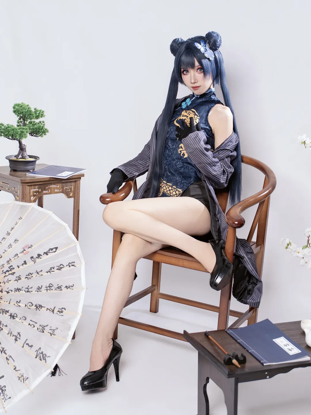 【妃咲cos】碧蓝档案妃咲旗袍造型尝试 - 第 1 张