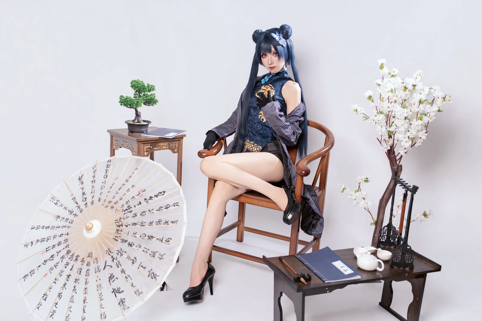 【妃咲cos】碧蓝档案妃咲旗袍造型尝试 - 第 2 张