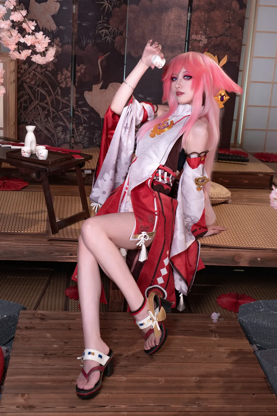 【八重神子cos】原神鳴神大社的宮司大人，來喝一杯嗎 - 第 1 張