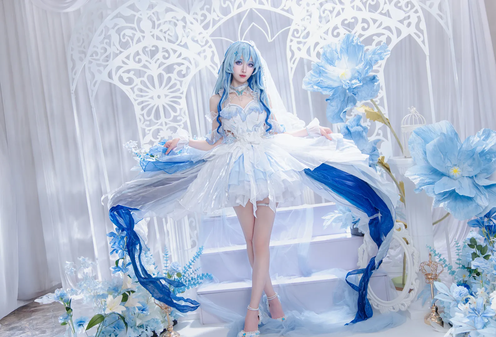 【守岸人cos】鳴潮守岸人花嫁月潮星紗 - 第 2 張