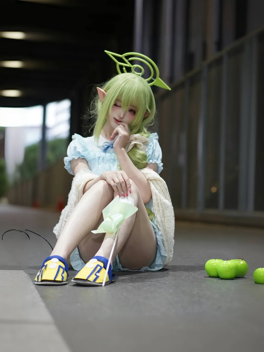 【橘望cos】蔚蓝档案铁道双子夜拍记录 - 第 1 张