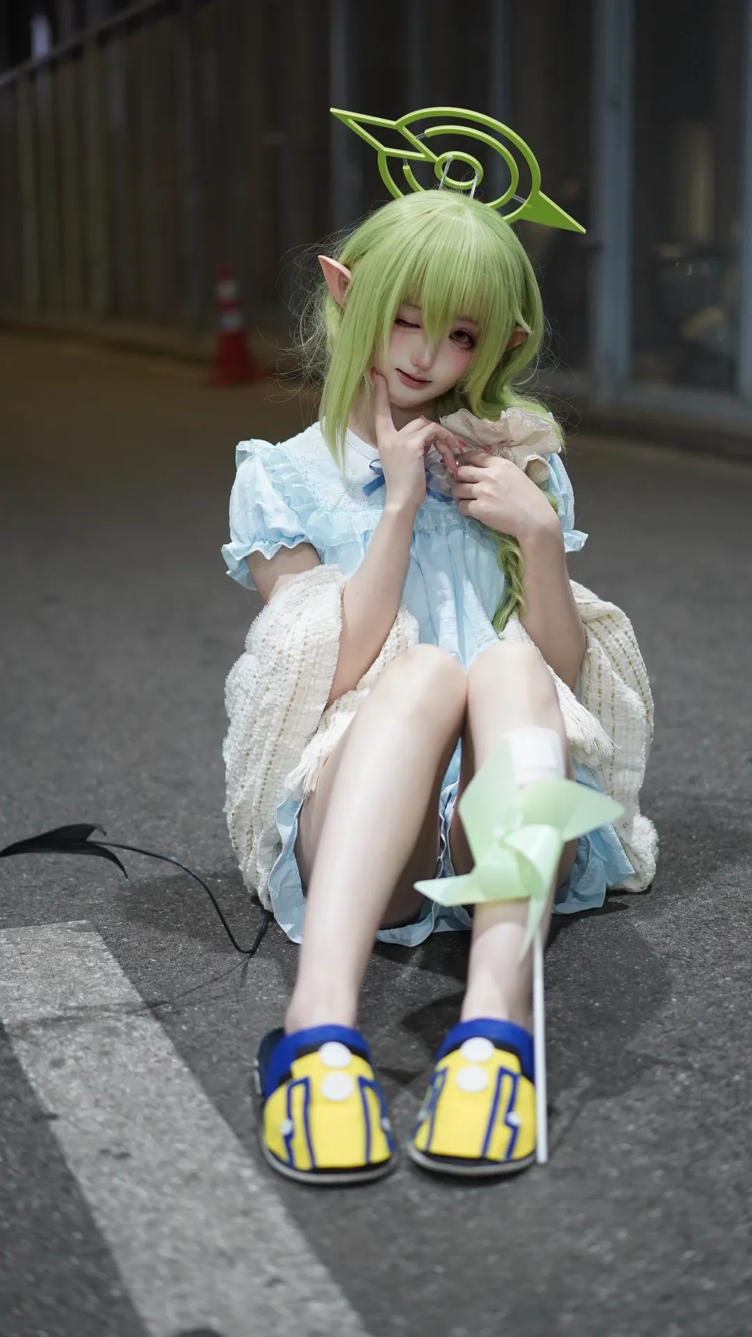【橘望cos】蔚蓝档案铁道双子夜拍记录 - 第 2 张