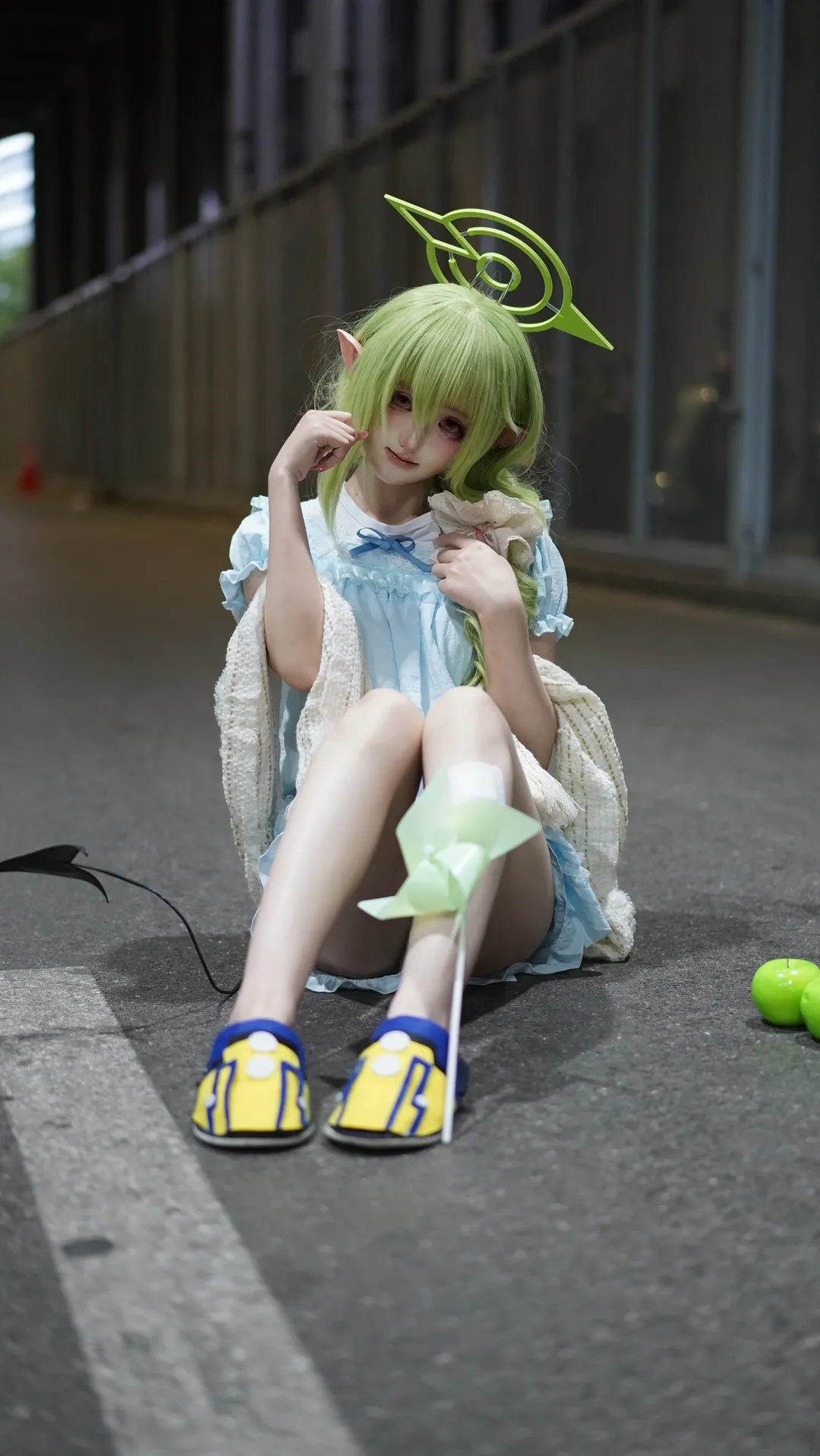 【橘望cos】蔚蓝档案铁道双子夜拍记录 - 第 3 张