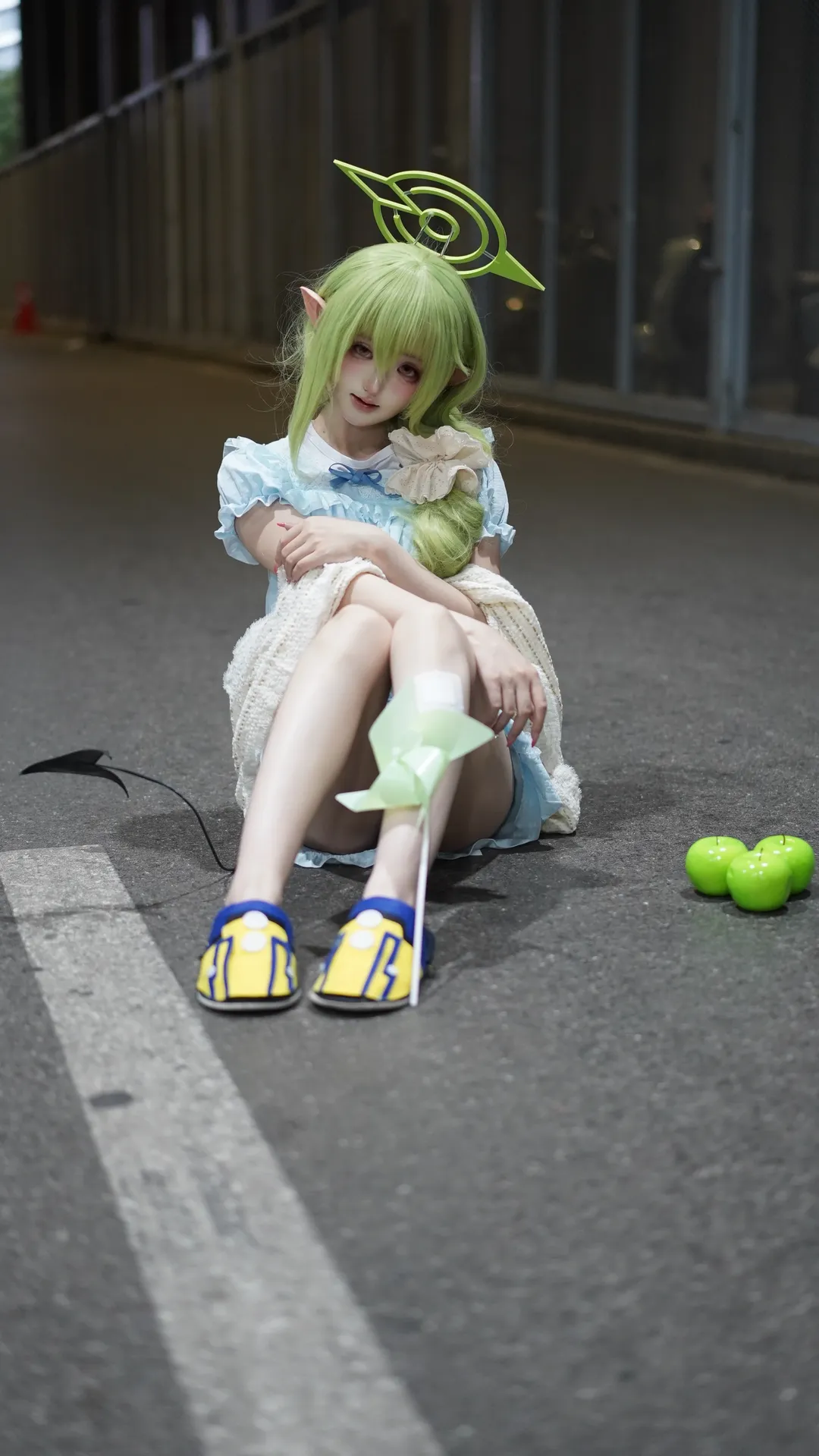 【橘望cos】蔚蓝档案铁道双子夜拍记录 - 第 4 张
