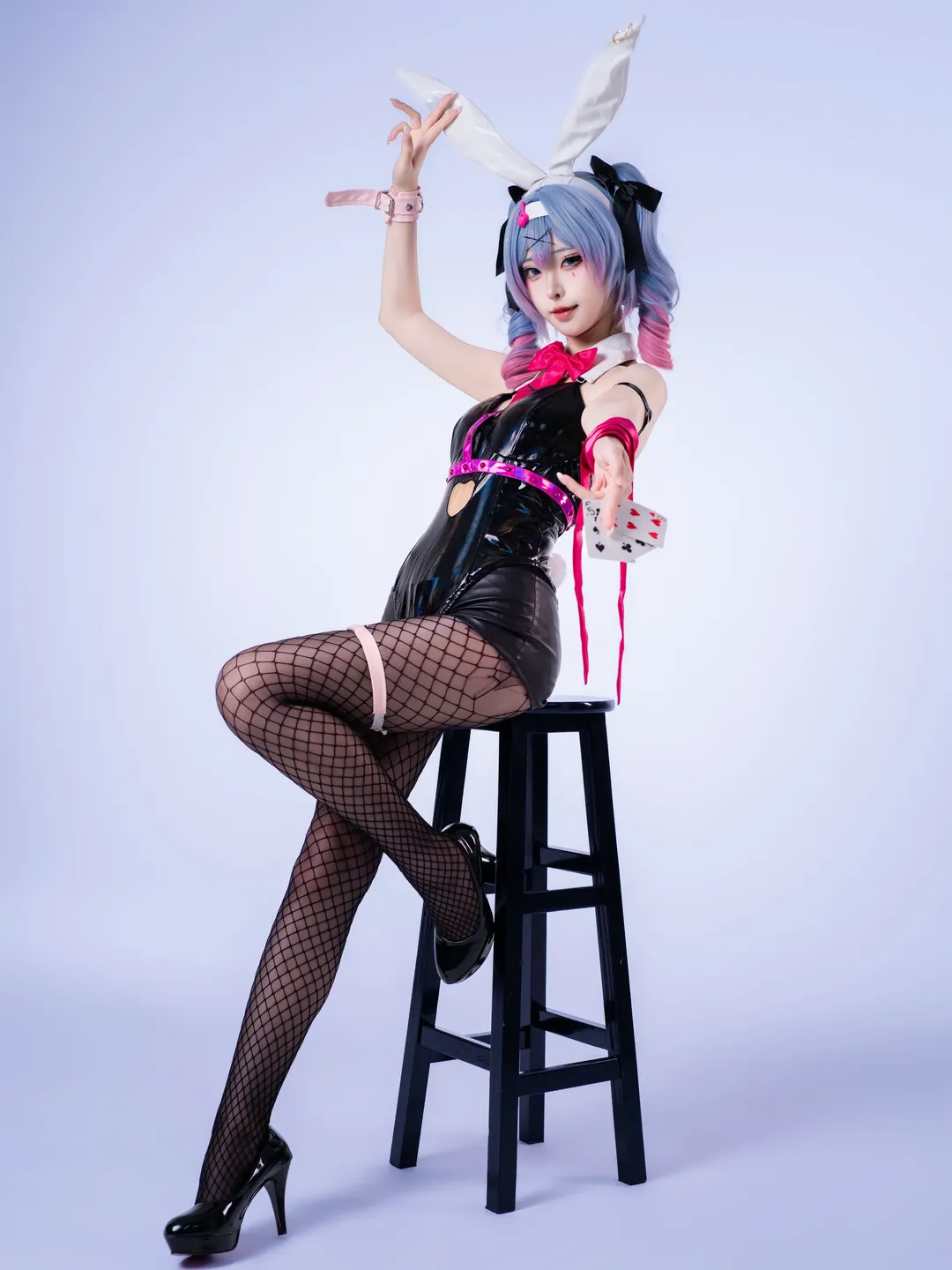 【初音未来cos】跳进兔子洞的兔女郎造型 - 第 10 张