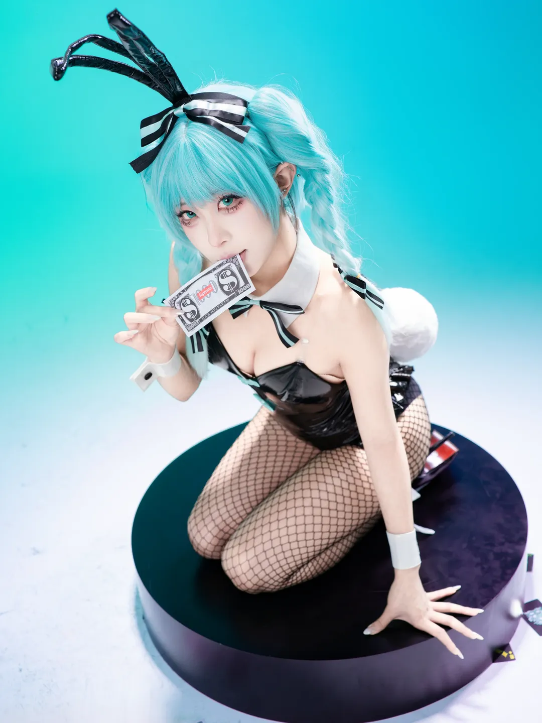 【初音未来cos】兔女郎造型的白棚摄影记录 - 第 9 张