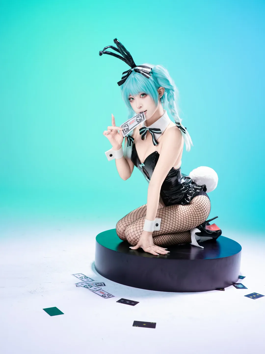 【初音未来cos】兔女郎造型Part.2的棚拍记录 - 第 10 张