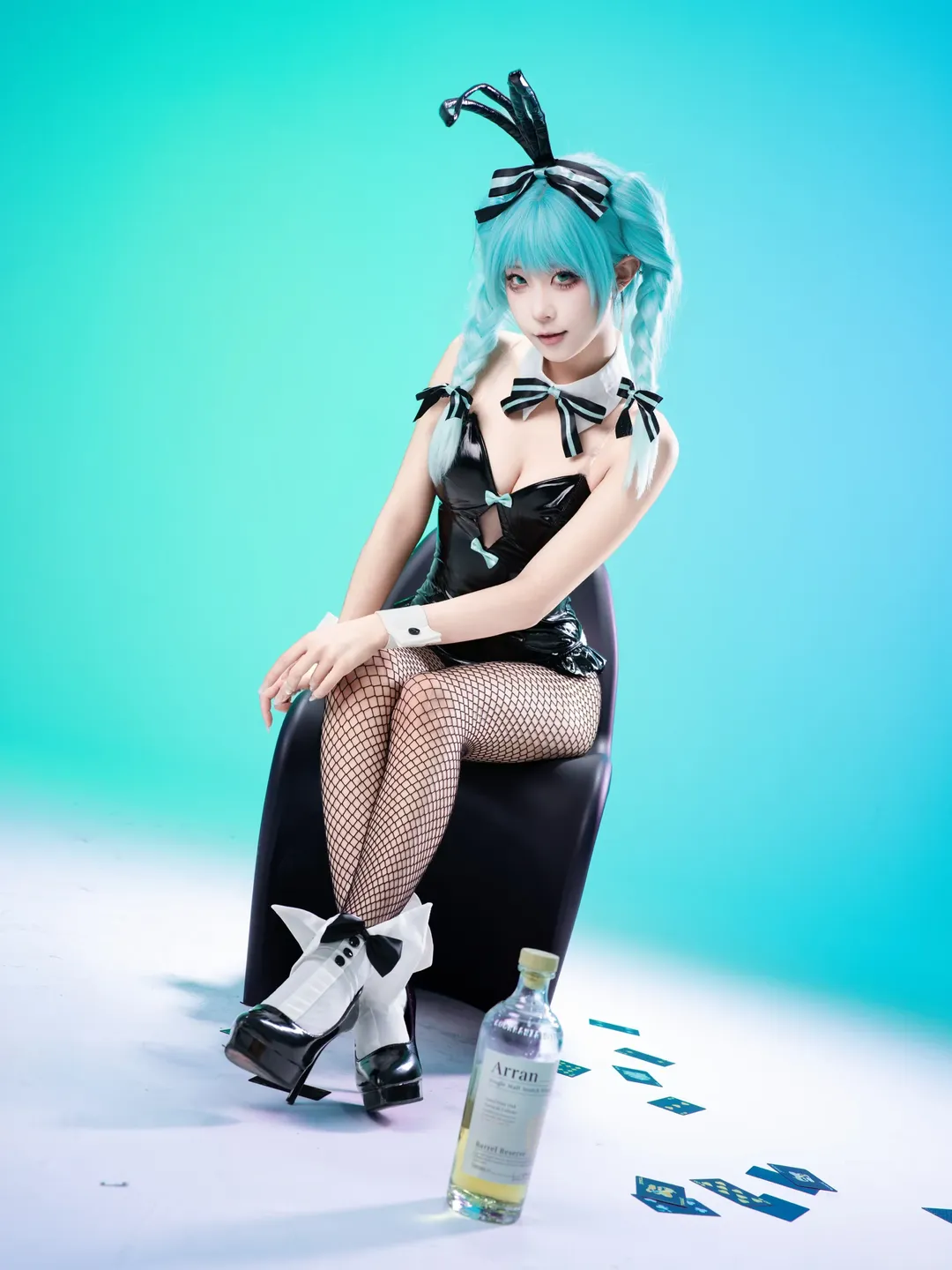 【初音未来cos】兔女郎造型Part.2的棚拍记录 - 第 3 张