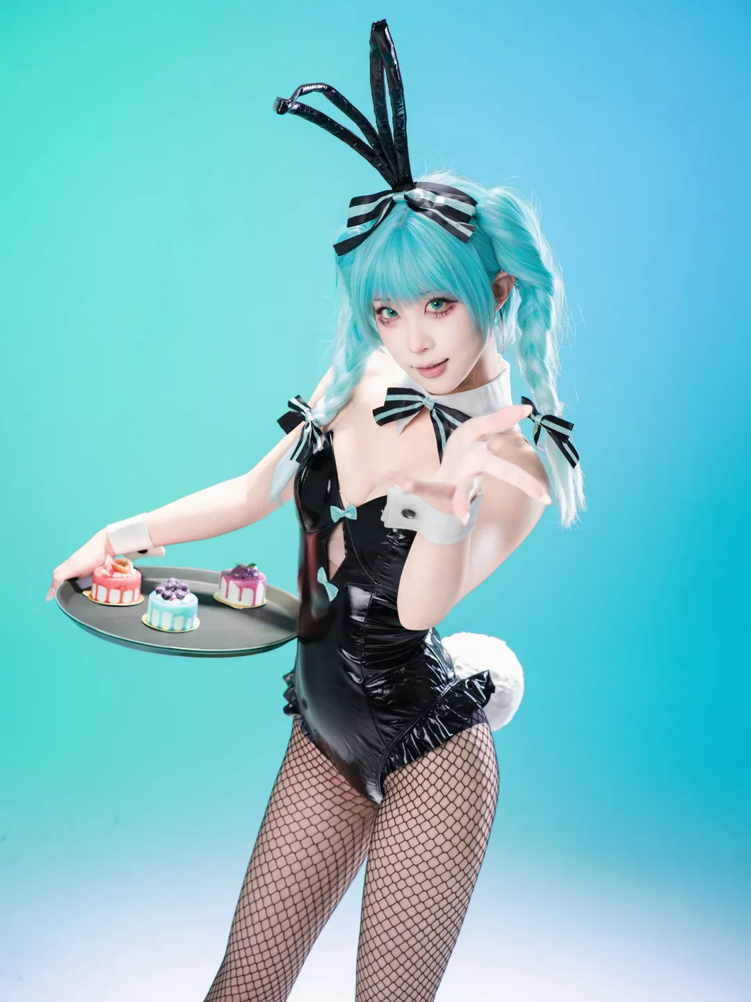 【初音未来cos】兔女郎造型Part.2的棚拍记录 - 第 8 张