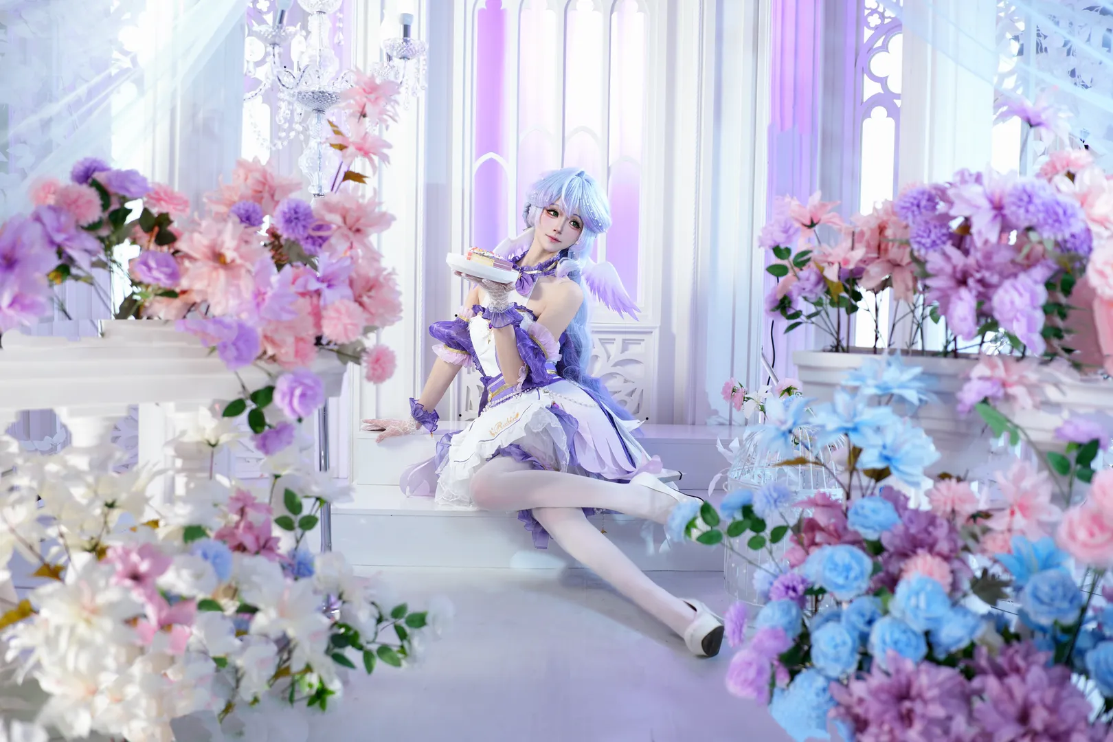 【知更鸟cos】崩坏星穹铁道知更鸟紫白洋装拍摄记录 - 第 5 张