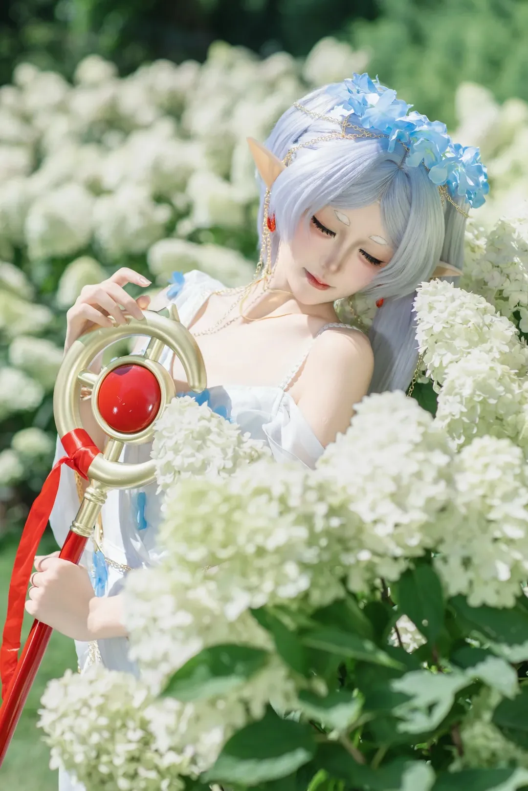 【芙莉蓮cos】葬送的芙莉蓮 神諭少女的白色花海 - 第 1 張