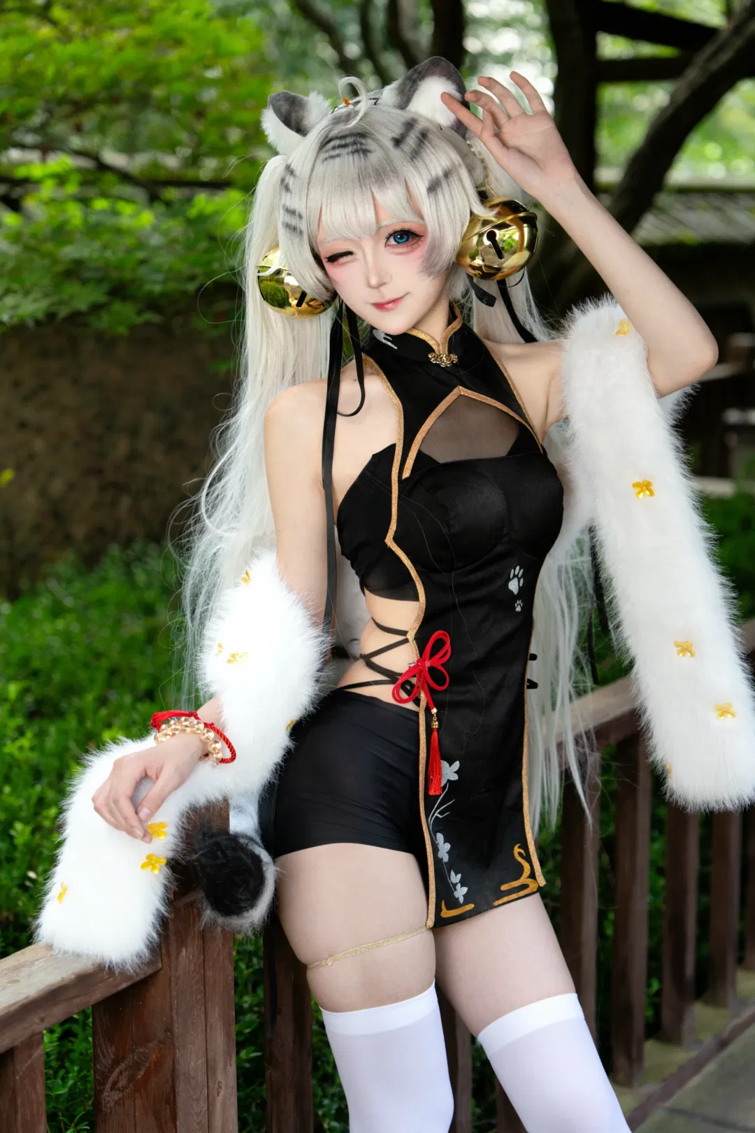 白虎娘cos 山林间的虎啸生风 - 第 4 张