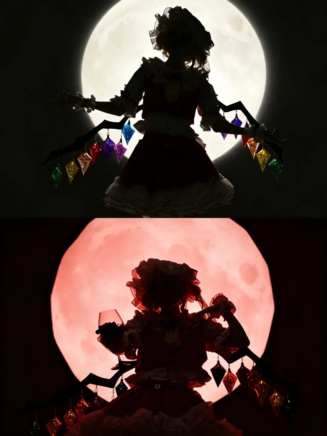 【芙蘭朵露cos】東方project紅魔館二小姐的逆光剪影 - 第 1 張