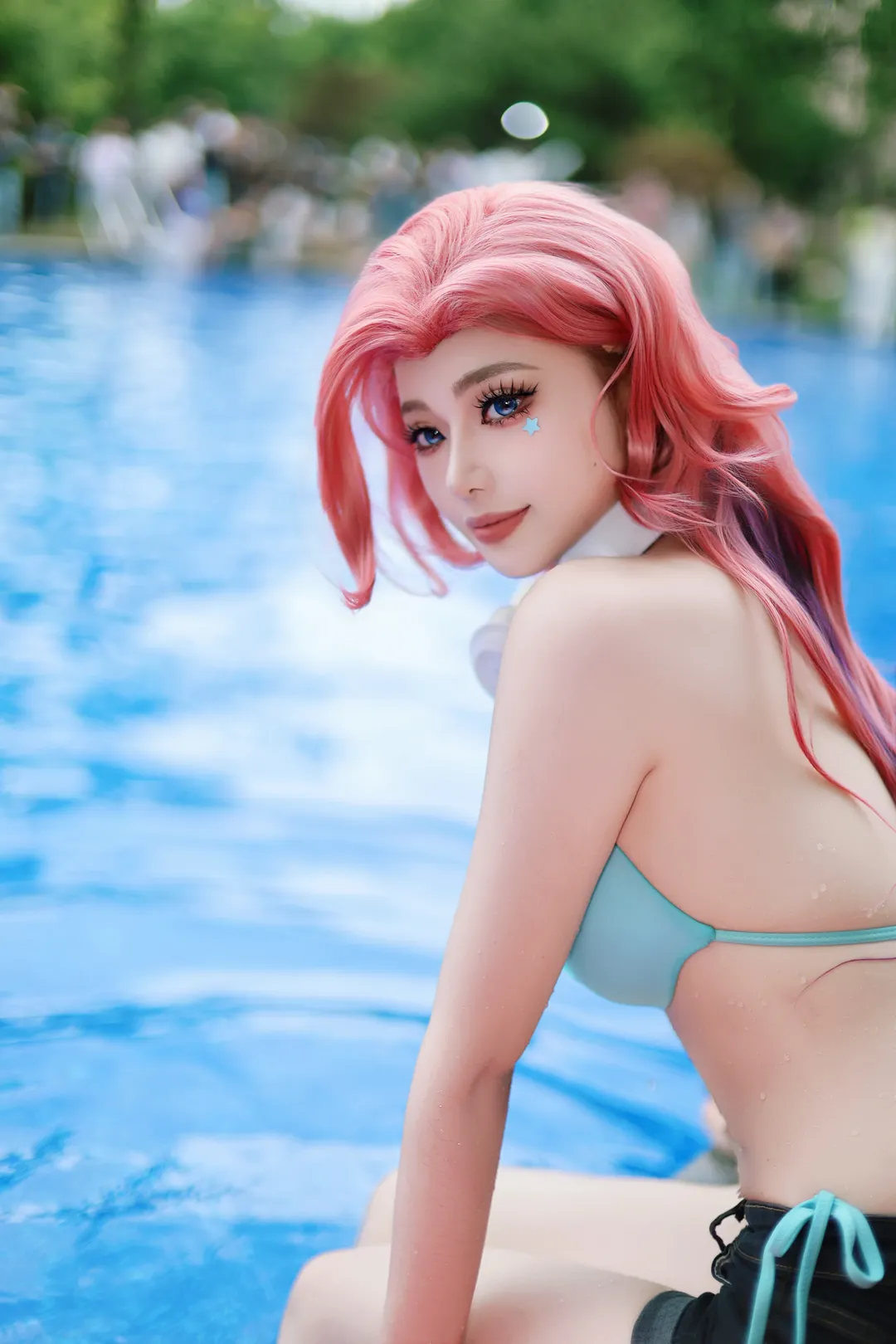 【萨勒芬妮cos】南通泳池漫展清凉泳装返图 - 第 7 张