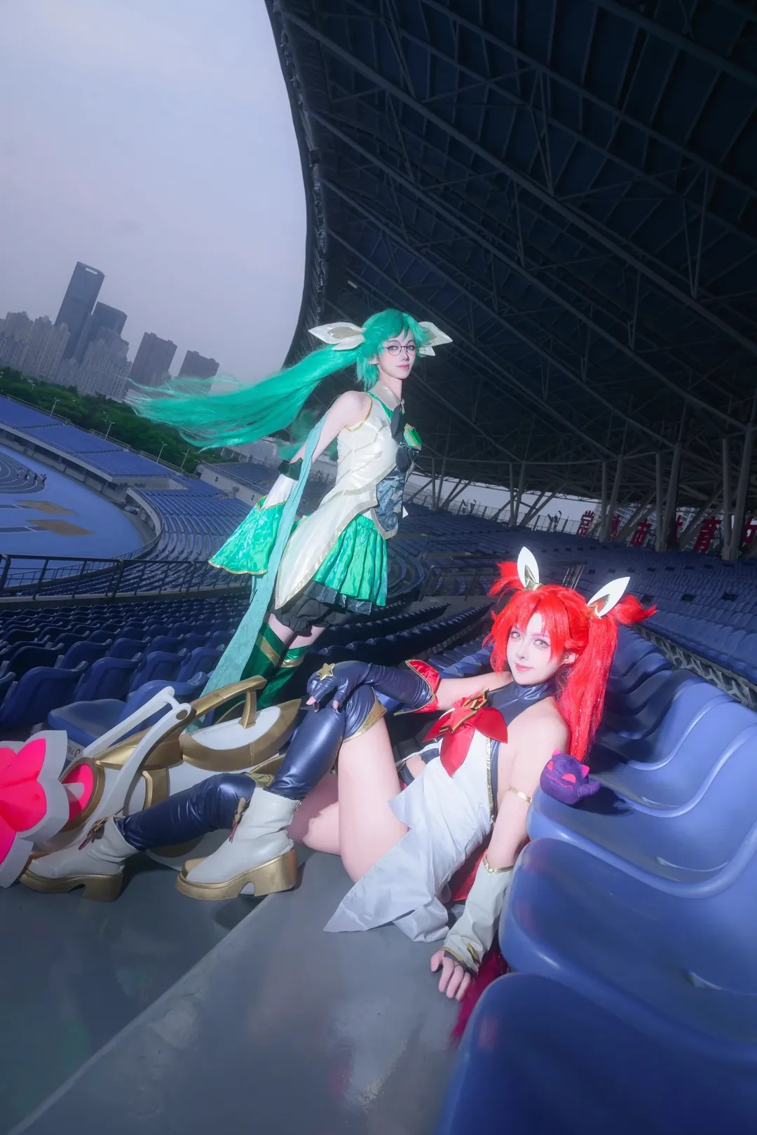 【金克丝cos】金铲铲之战星之守护者双人正片 - 第 1 张