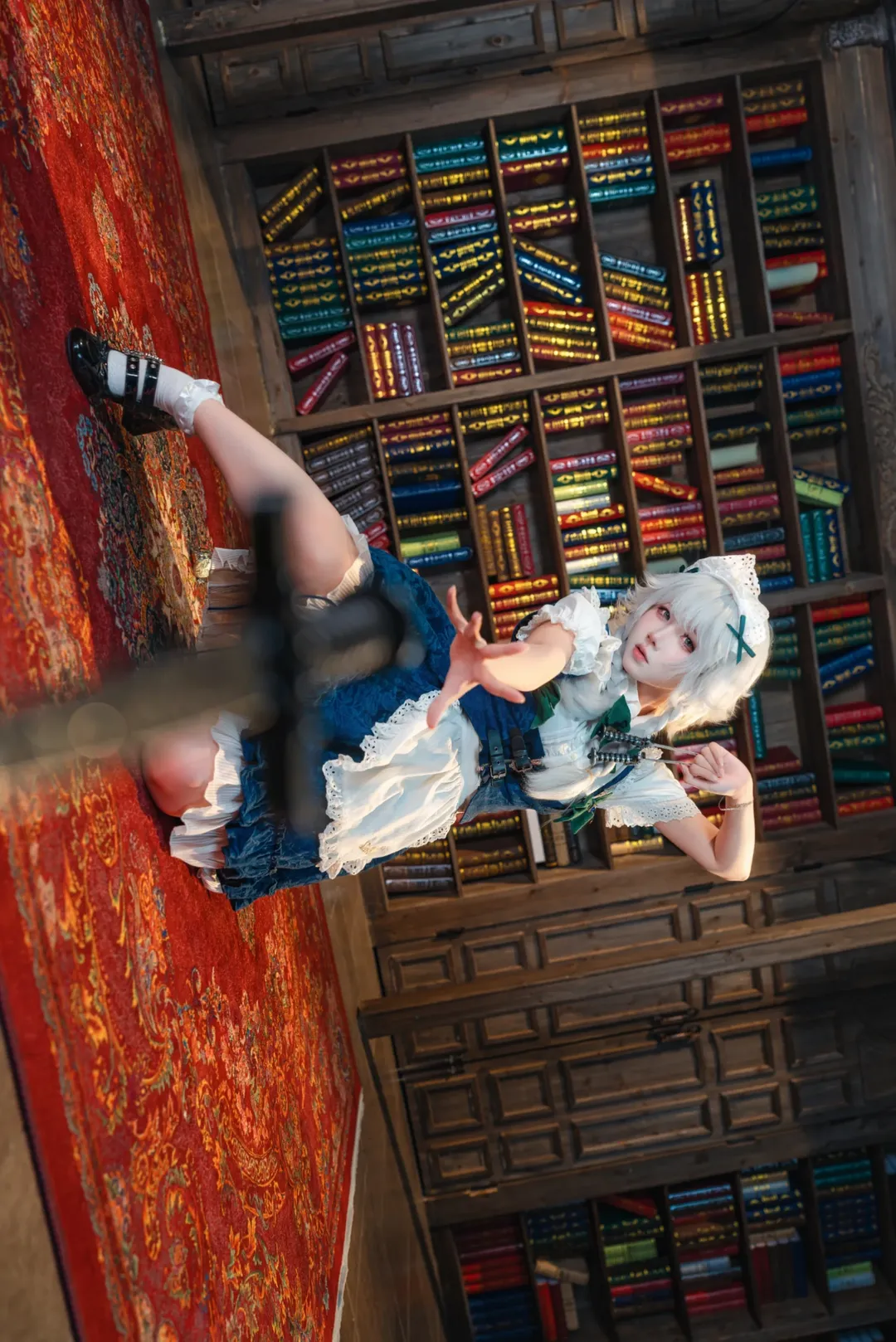 【十六夜咲夜cos】完美潇洒的女仆长，东方project经典再现 - 第 1 张