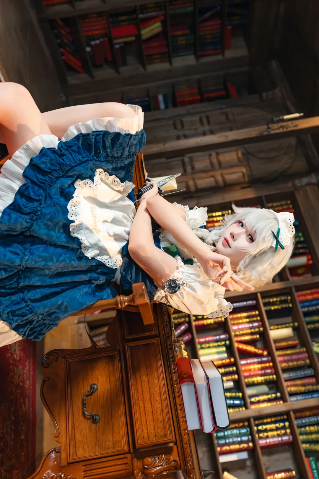 【十六夜咲夜cos】完美潇洒的女仆长，东方project经典再现 - 第 3 张