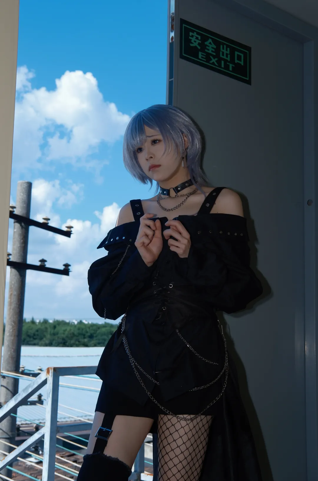【矢仓蓬咲cos】Bang Dream团片拍摄前的天台角落 - 第 2 张
