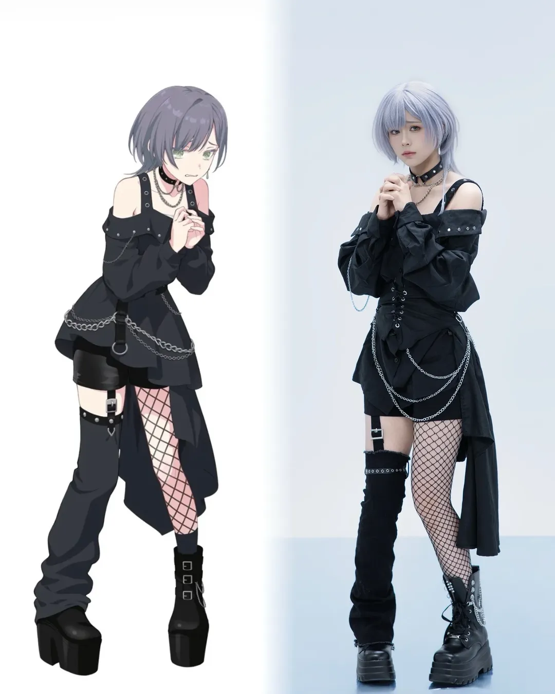 【矢仓蓬咲cos】被逼成裁缝后自己缝的bangdream打歌服 - 第 1 张