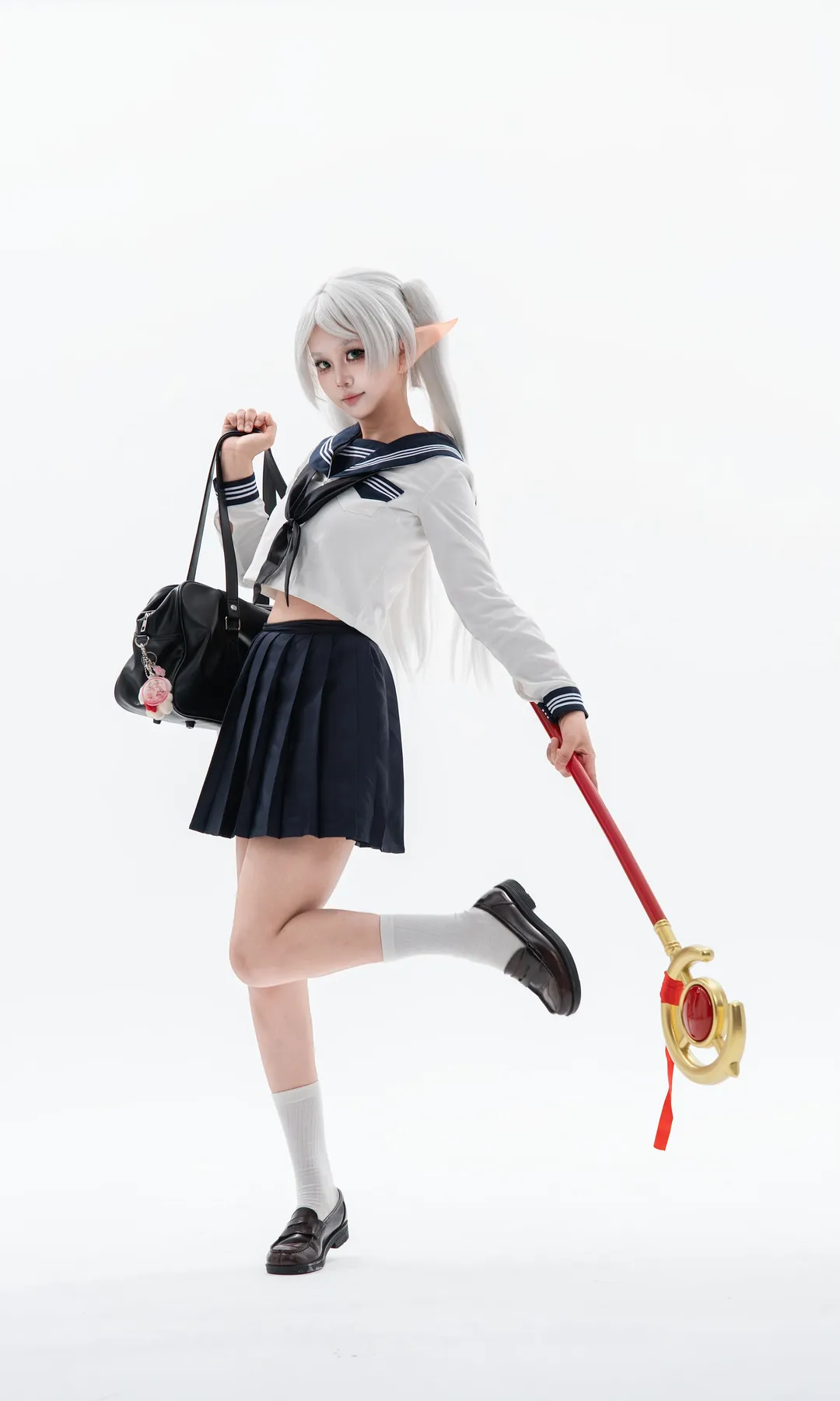 【芙莉莲cos】葬送的芙莉莲之魔法JK装扮 - 第 3 张