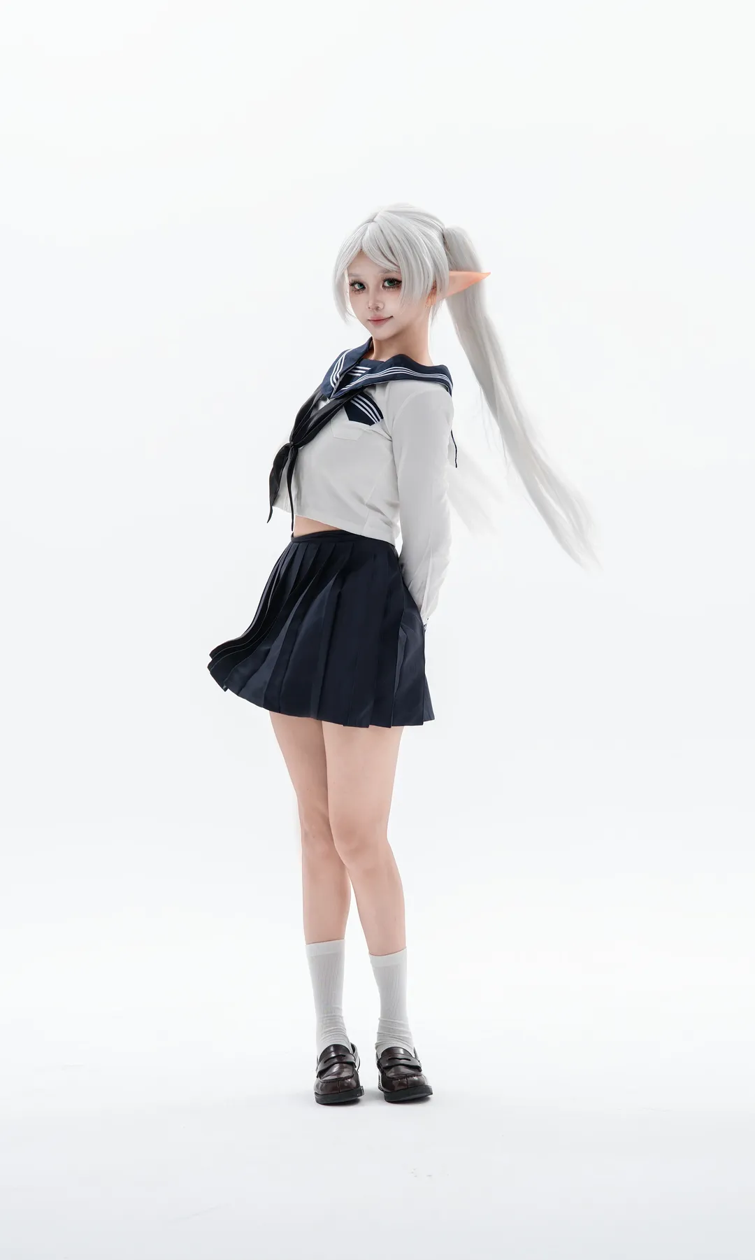 【芙莉莲cos】葬送的芙莉莲之魔法JK装扮 - 第 5 张