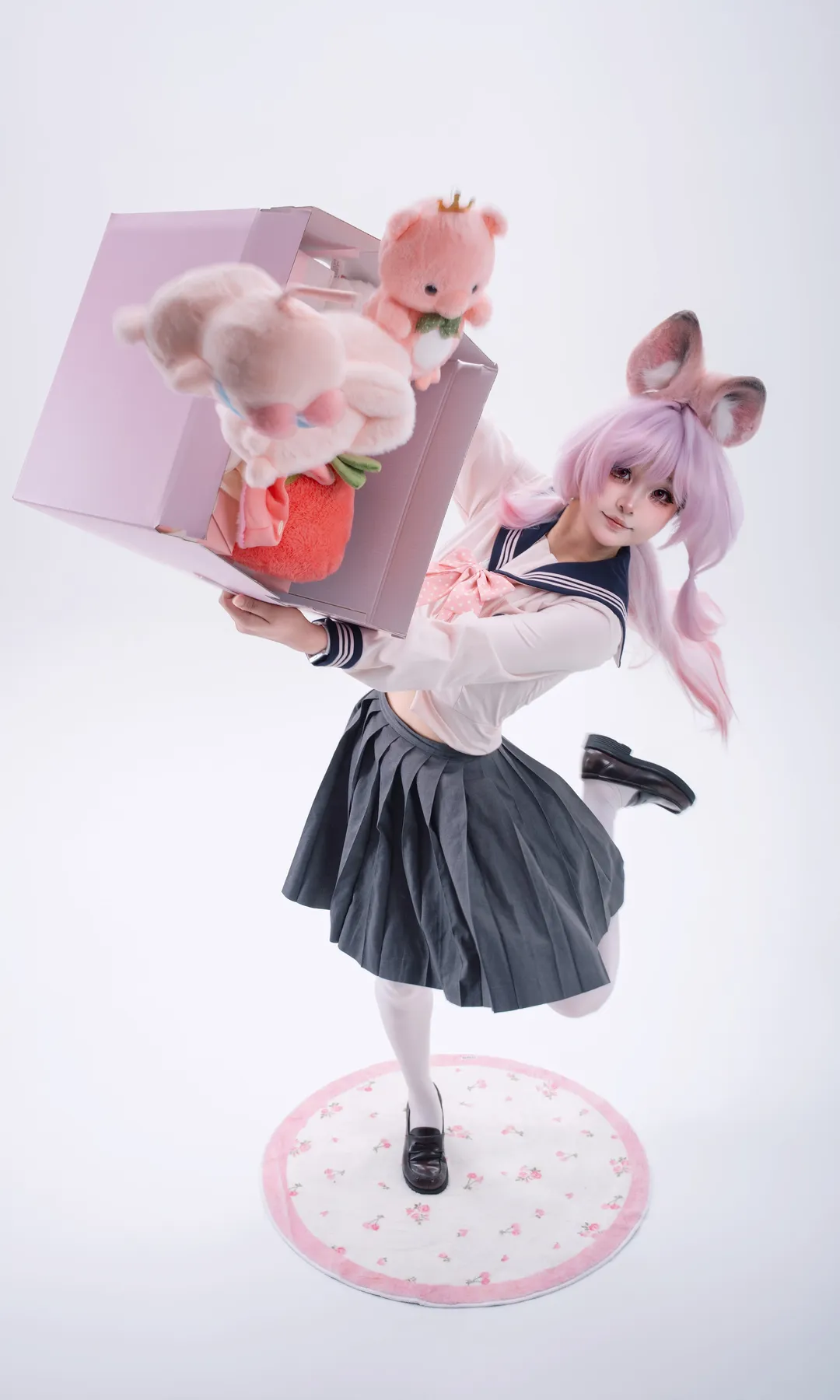 【珊比cos】白棚粉毛兽耳的生日庆祝与治愈时刻 - 第 1 张