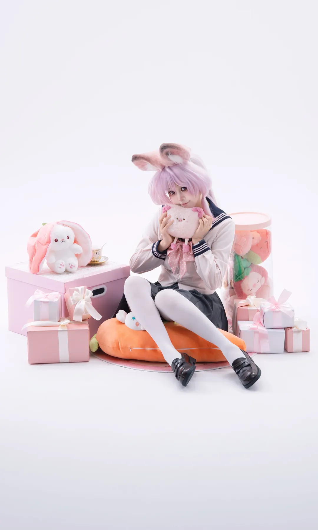 【珊比cos】白棚粉毛兽耳的生日庆祝与治愈时刻 - 第 5 张