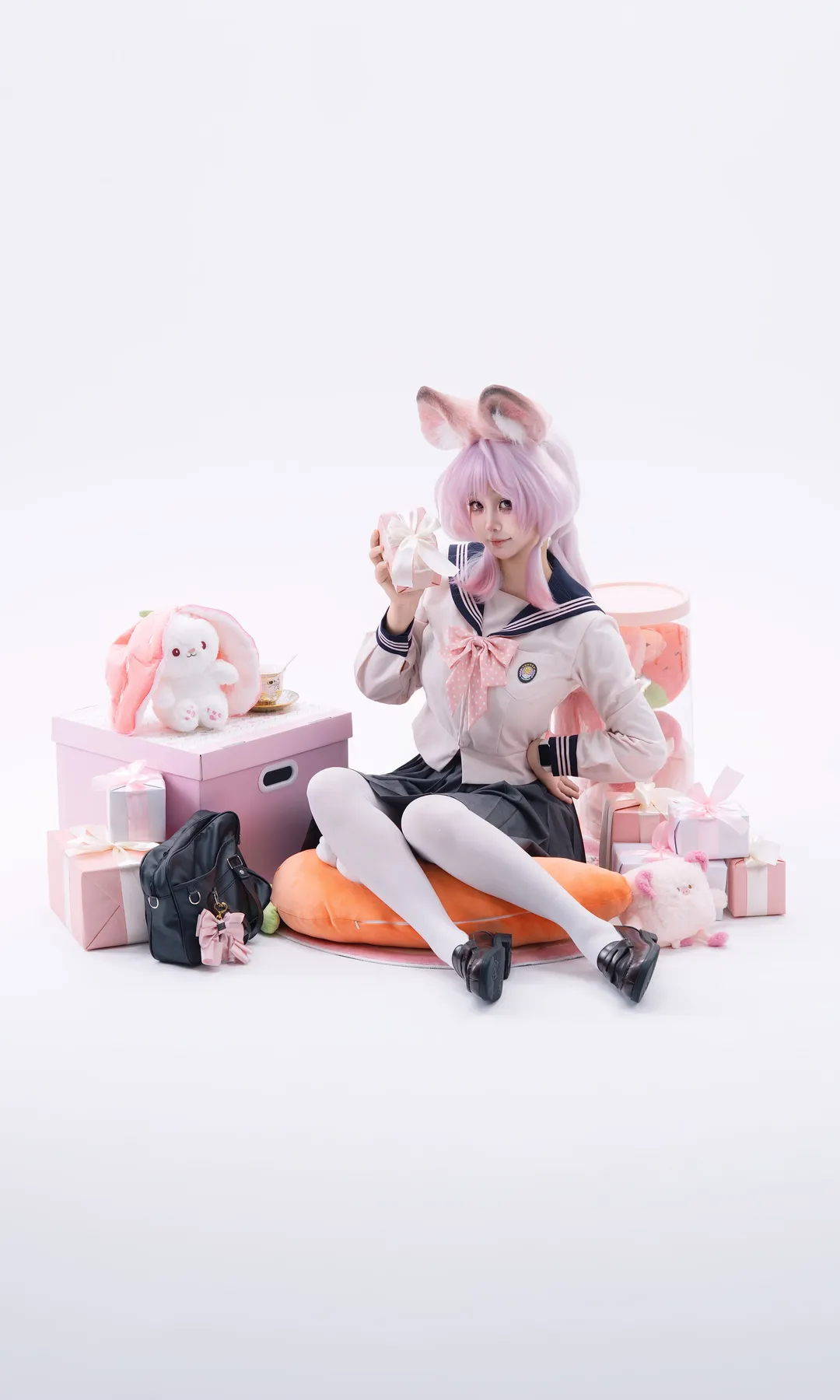 【珊比cos】白棚粉毛兽耳的生日庆祝与治愈时刻 - 第 6 张