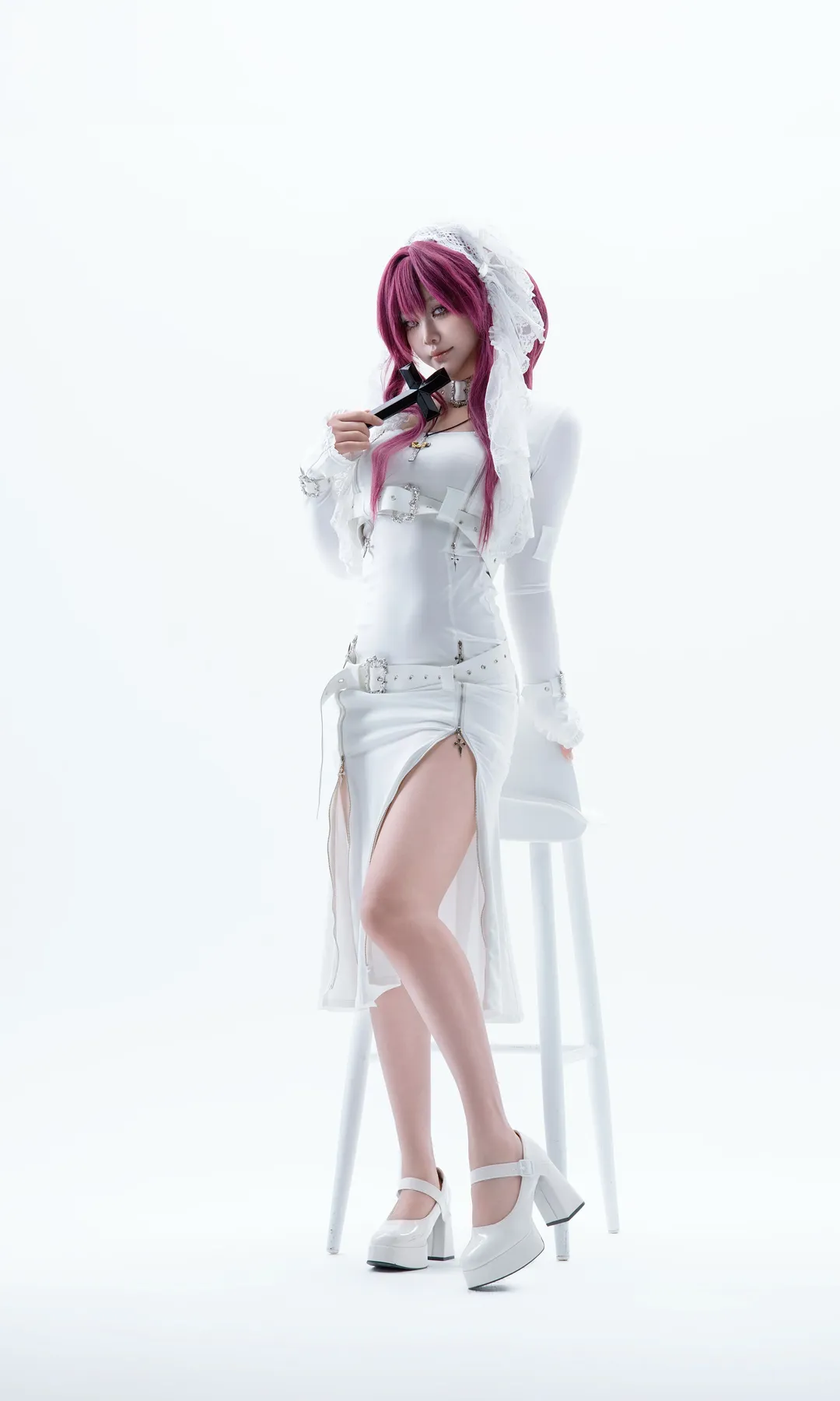 【卡芙卡cos】崩坏星穹铁道 纯白修女拘束裙 - 第 2 张