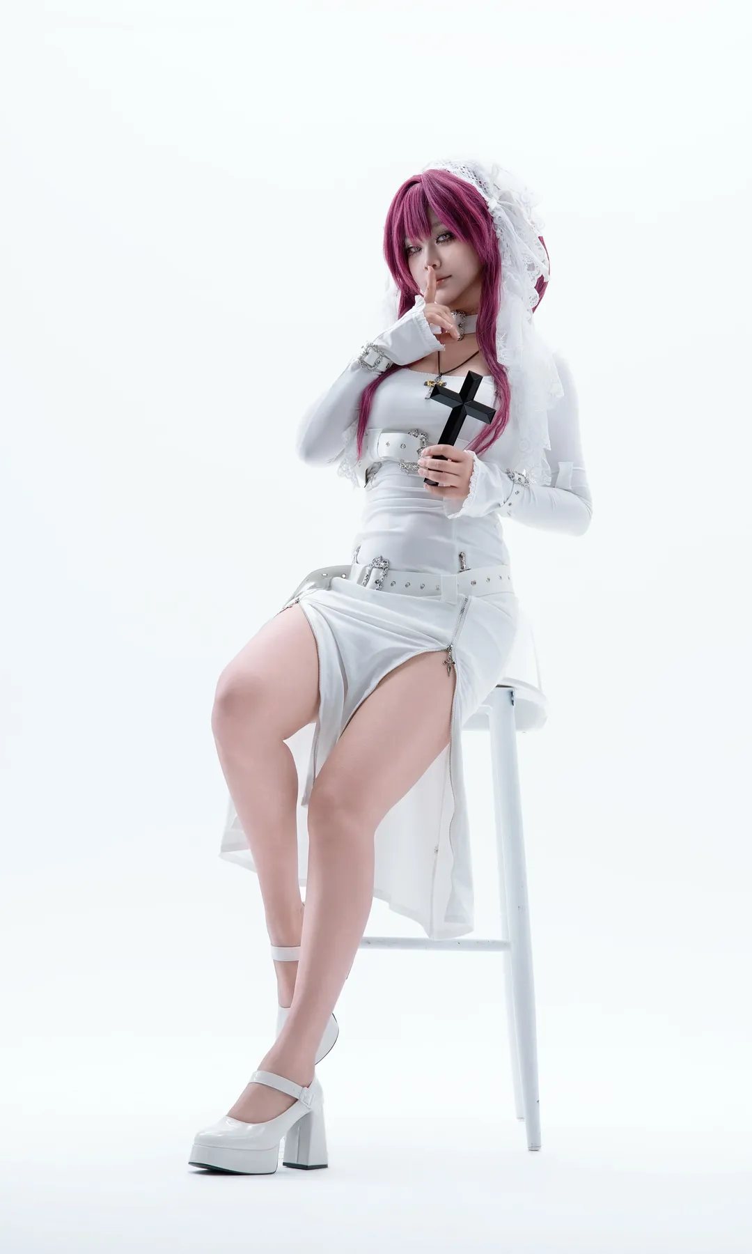 【卡芙卡cos】崩坏星穹铁道 纯白修女拘束裙 - 第 3 张