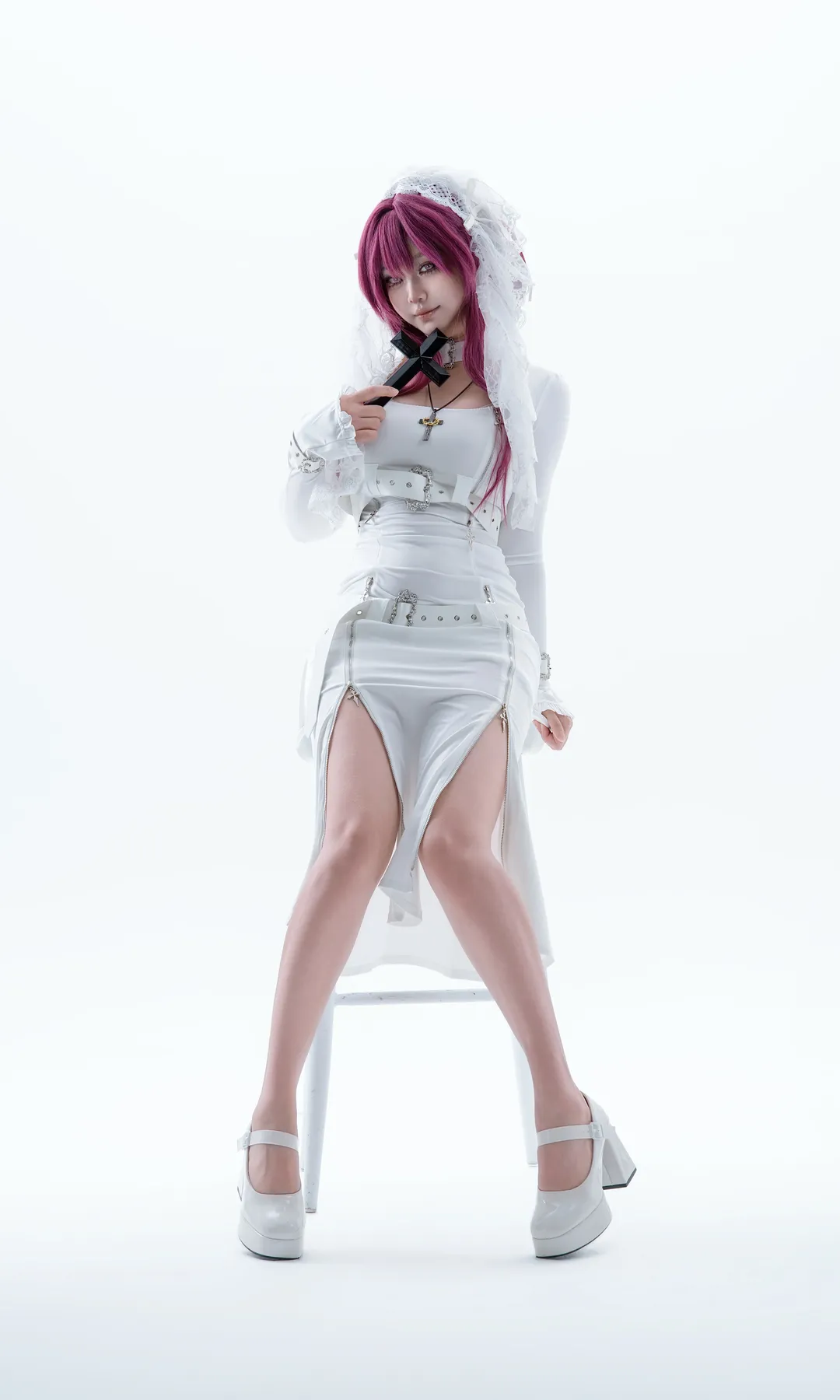 【卡芙卡cos】崩坏星穹铁道 纯白修女拘束裙 - 第 5 张