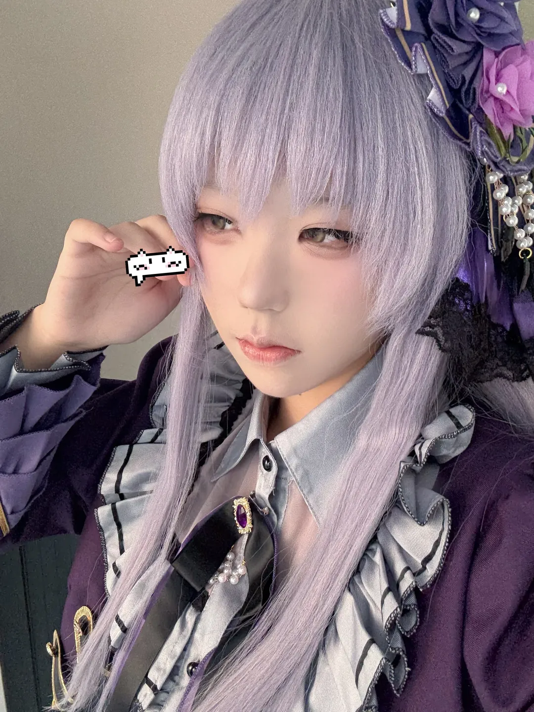 【凑友希那cos】bangdream主唱忧郁气质的穿搭与妆容分享 - 第 1 张