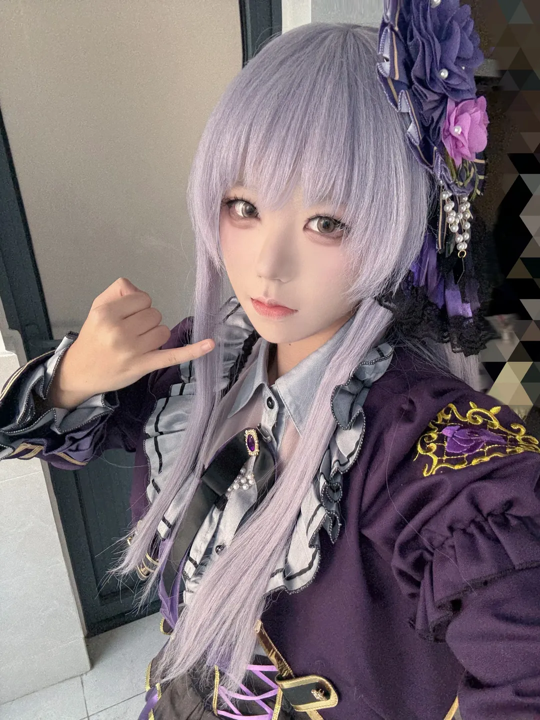 【凑友希那cos】bangdream主唱忧郁气质的穿搭与妆容分享 - 第 2 张